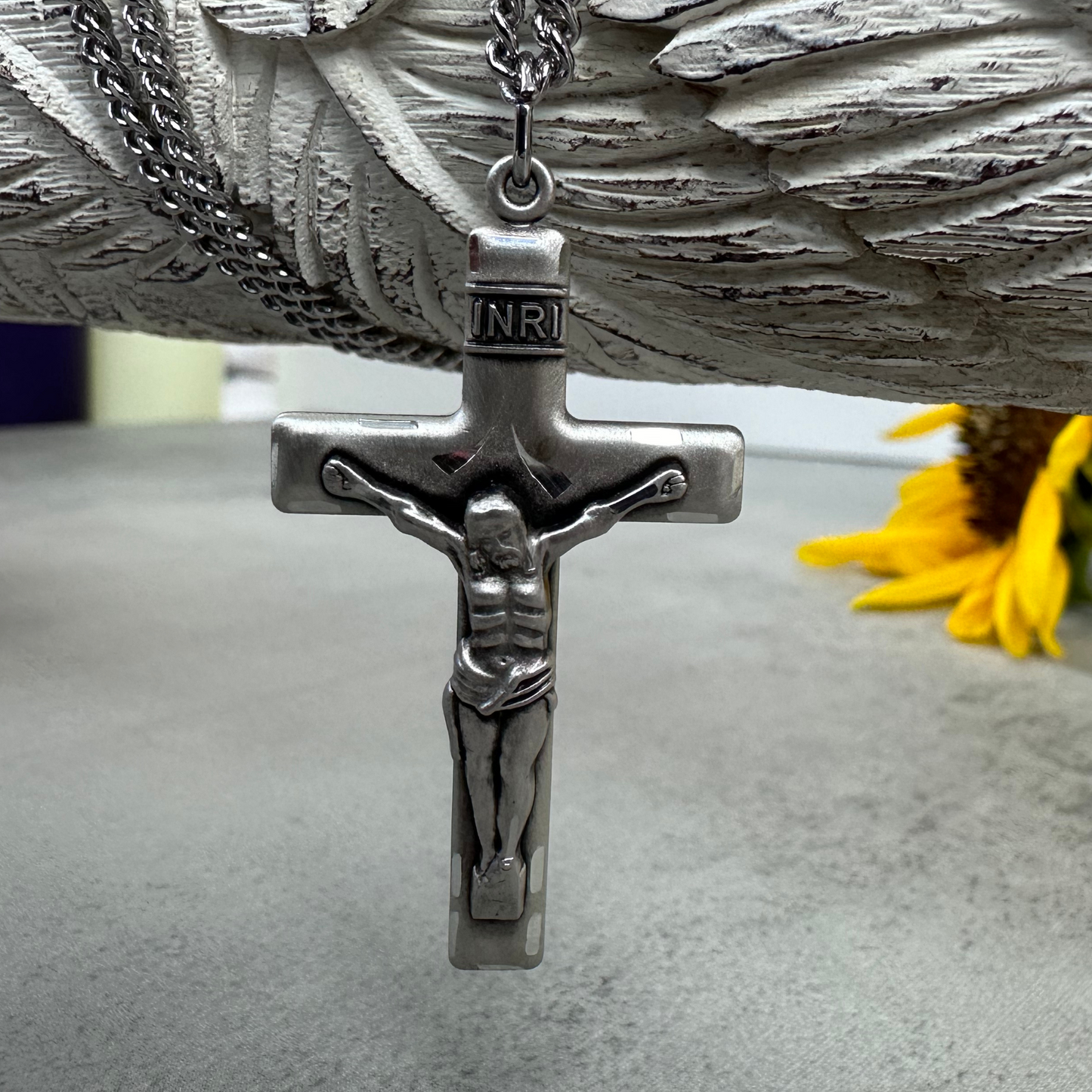 Sterling Silver Crucifix Pendant - 0644SS
