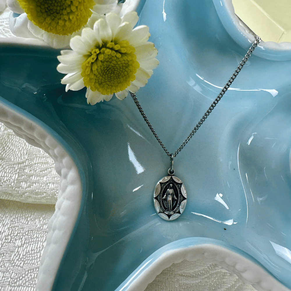 Sterling Silver Miraculous Pendant - 0612MSS