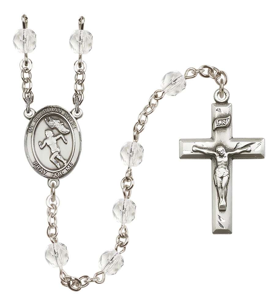 Track & Field Rosary - 6mm Crystal Fire Polished beads - 8710