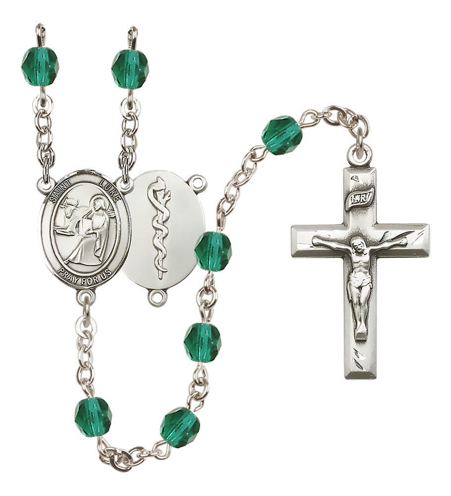 Doctors Rosary - 6mm Zircon Fire Polished beads - 8068S8