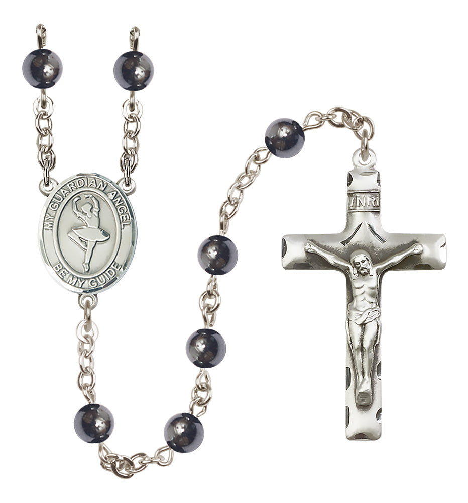 Dance Rosary - 6mm Hematite beads - 8712