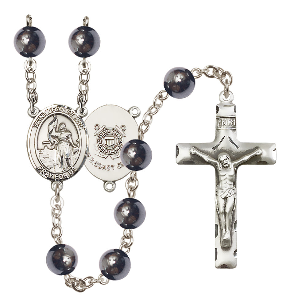 Marines Rosary - 8mm Hematite beads - 8053S3