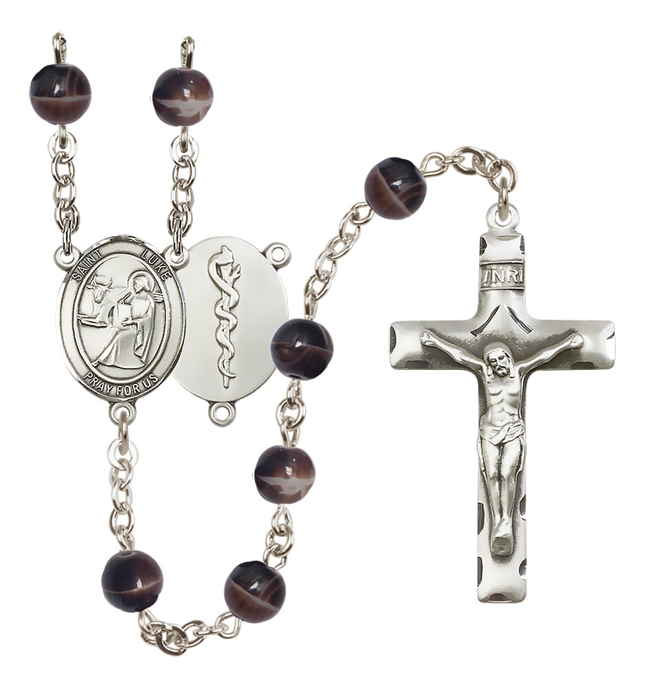 Doctors Rosary - 7mm Brown beads - 8068S8