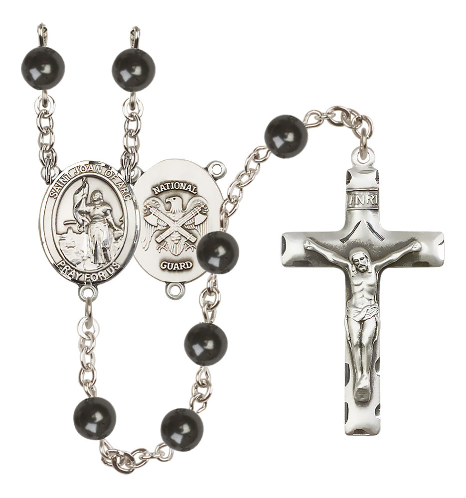National Guard Rosary - 7mm Black Onyx beads - 8053S5