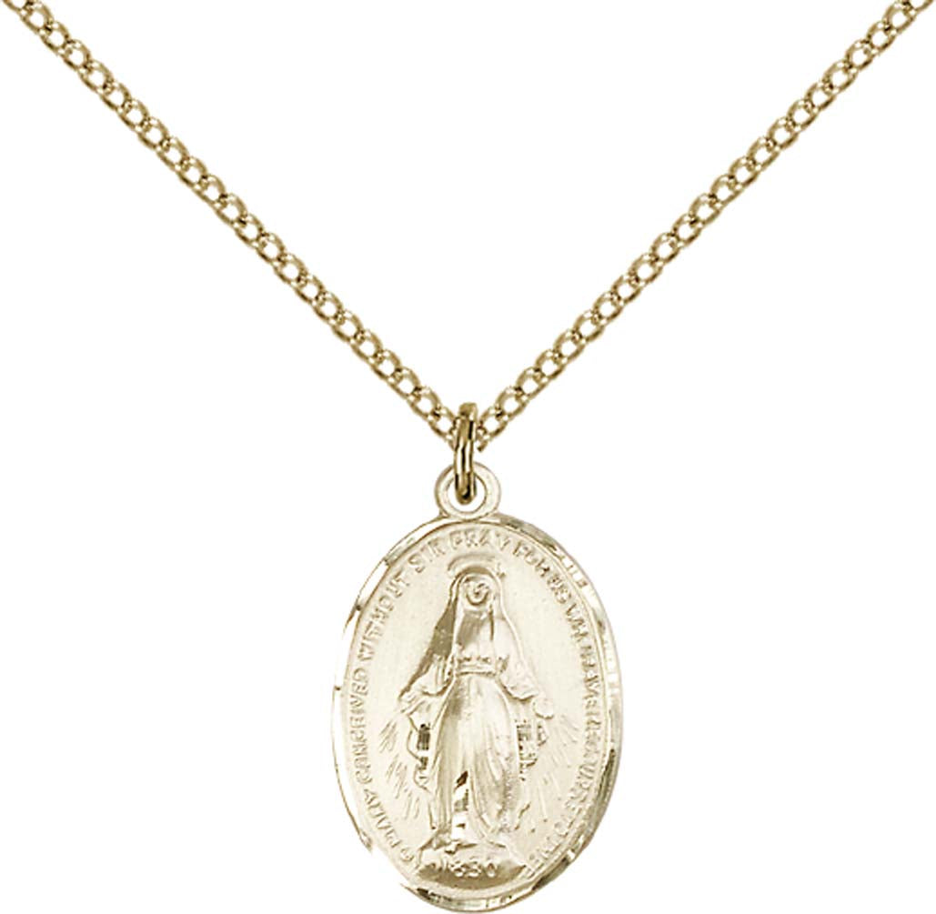 Gold Filled Miraculous Pendant - 0015MGF