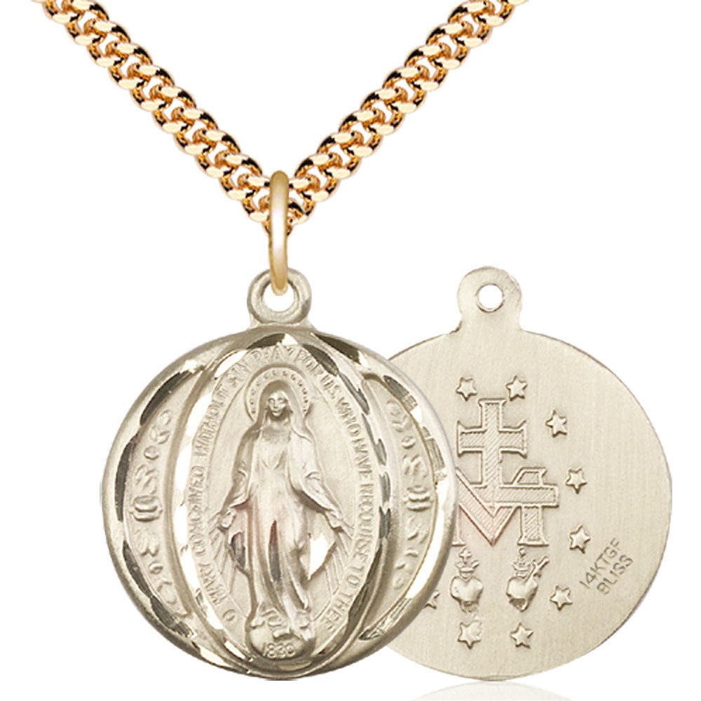 Gold Filled Miraculous Pendant - 0017MGF