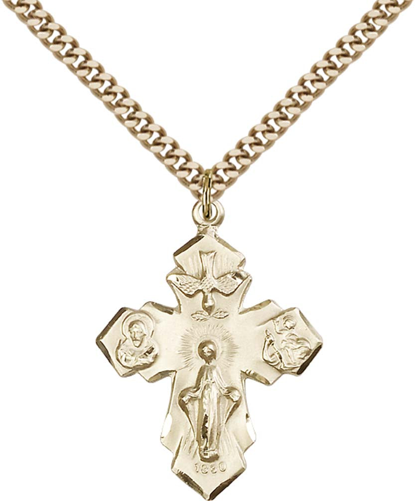 Gold Filled 4-Way Pendant - 0048GF