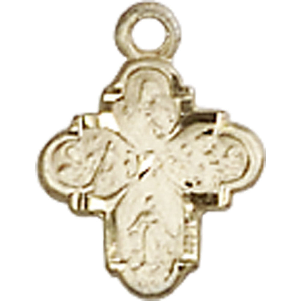 14kt Gold 4-Way Pendant - 0207PLKT