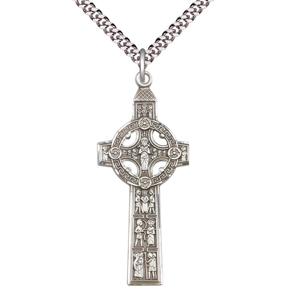 Sterling Silver Scriptures Cross Pendant - 0255SS