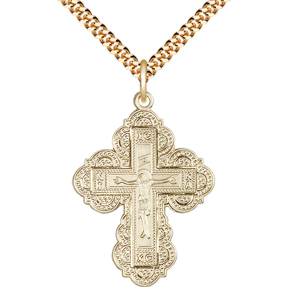 Gold Filled Irene Cross Pendant - 0266GF