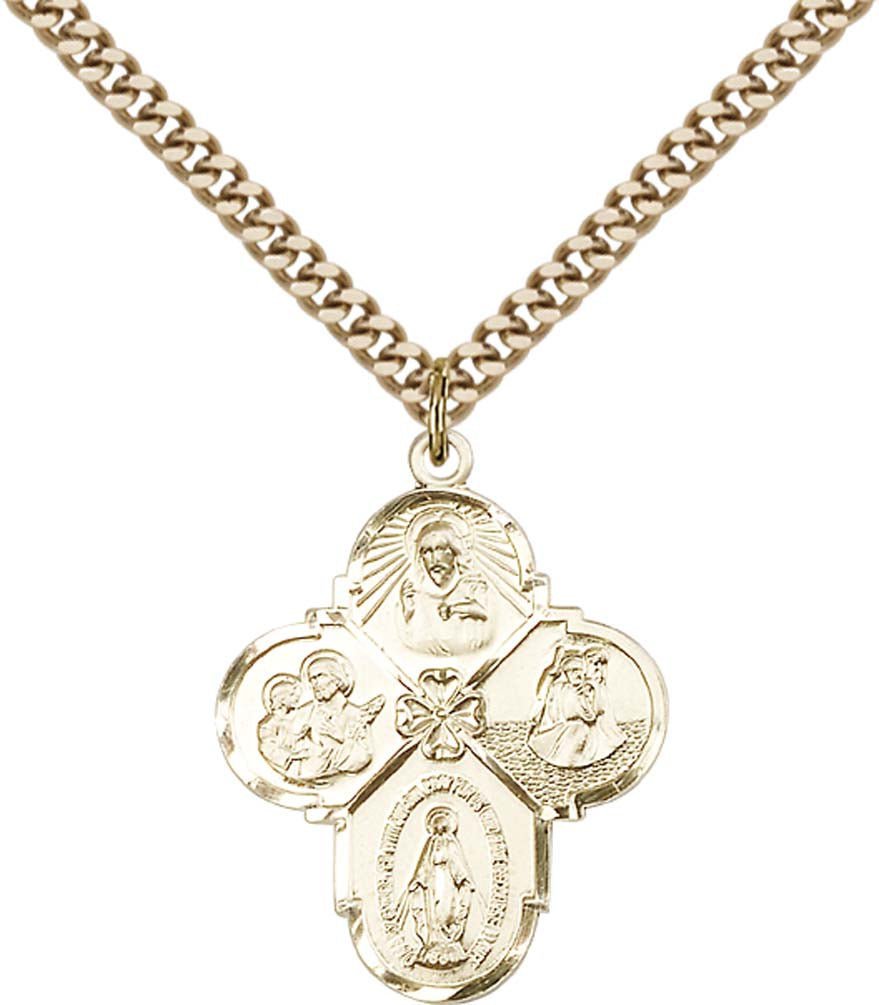 Gold Filled 4-Way Pendant - 0478GF