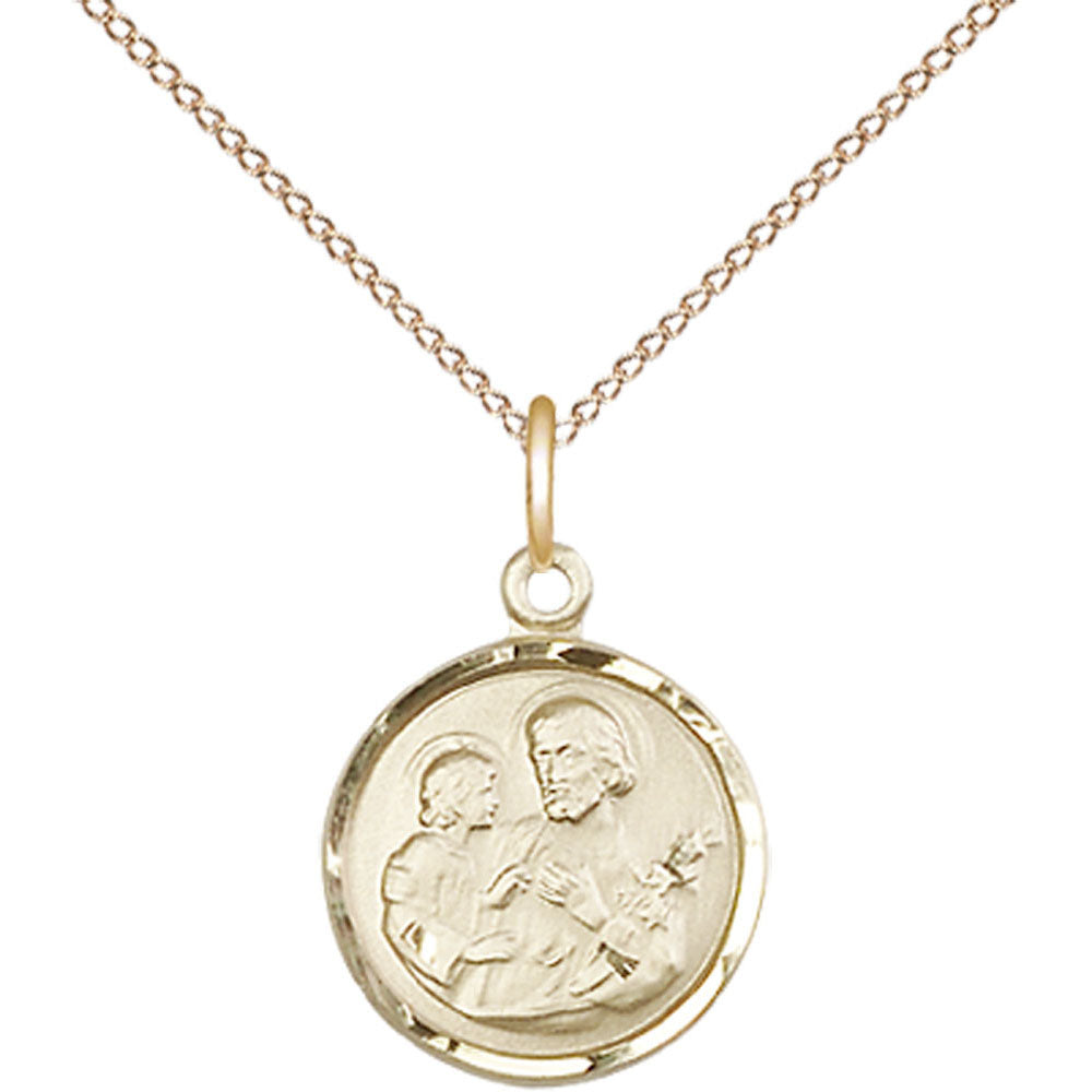 Gold Filled Saint Joseph Pendant - 0601KGF