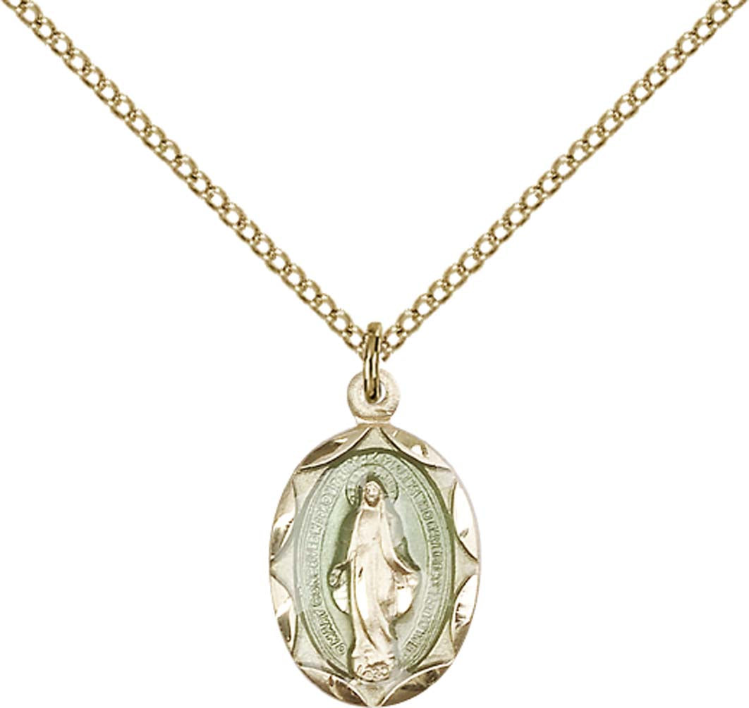 Gold Filled Miraculous Pendant - 0612EMGF