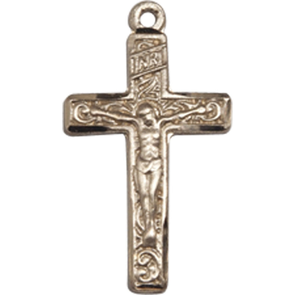 14kt Gold Crucifix Pendant - 0672KT