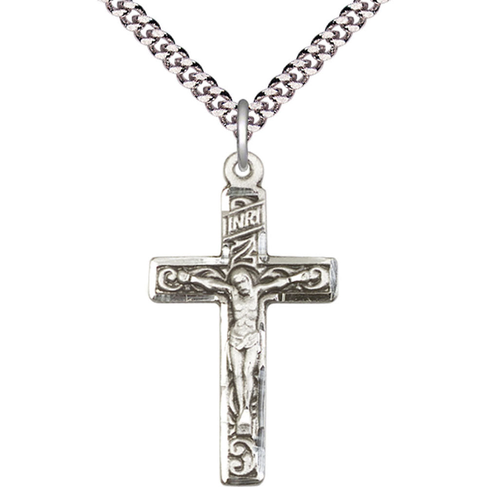 Sterling Silver Crucifix Pendant - 0674SS