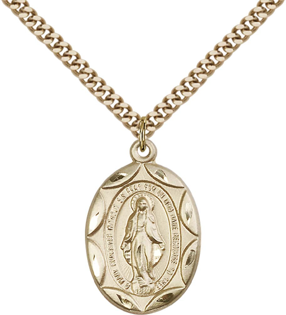 Gold Filled Miraculous Pendant - 0801MGF