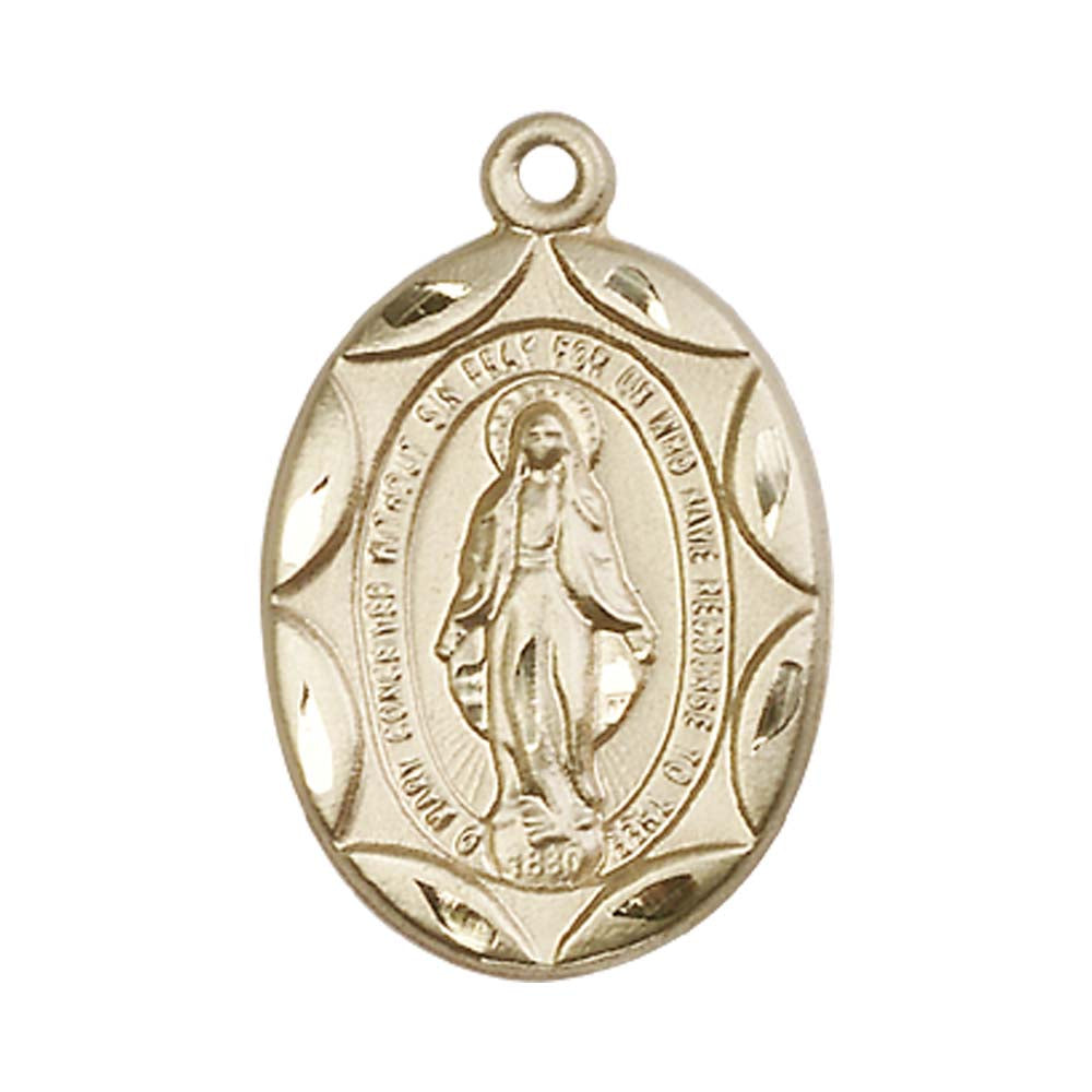 14kt Gold Miraculous Pendant - 0801MKT