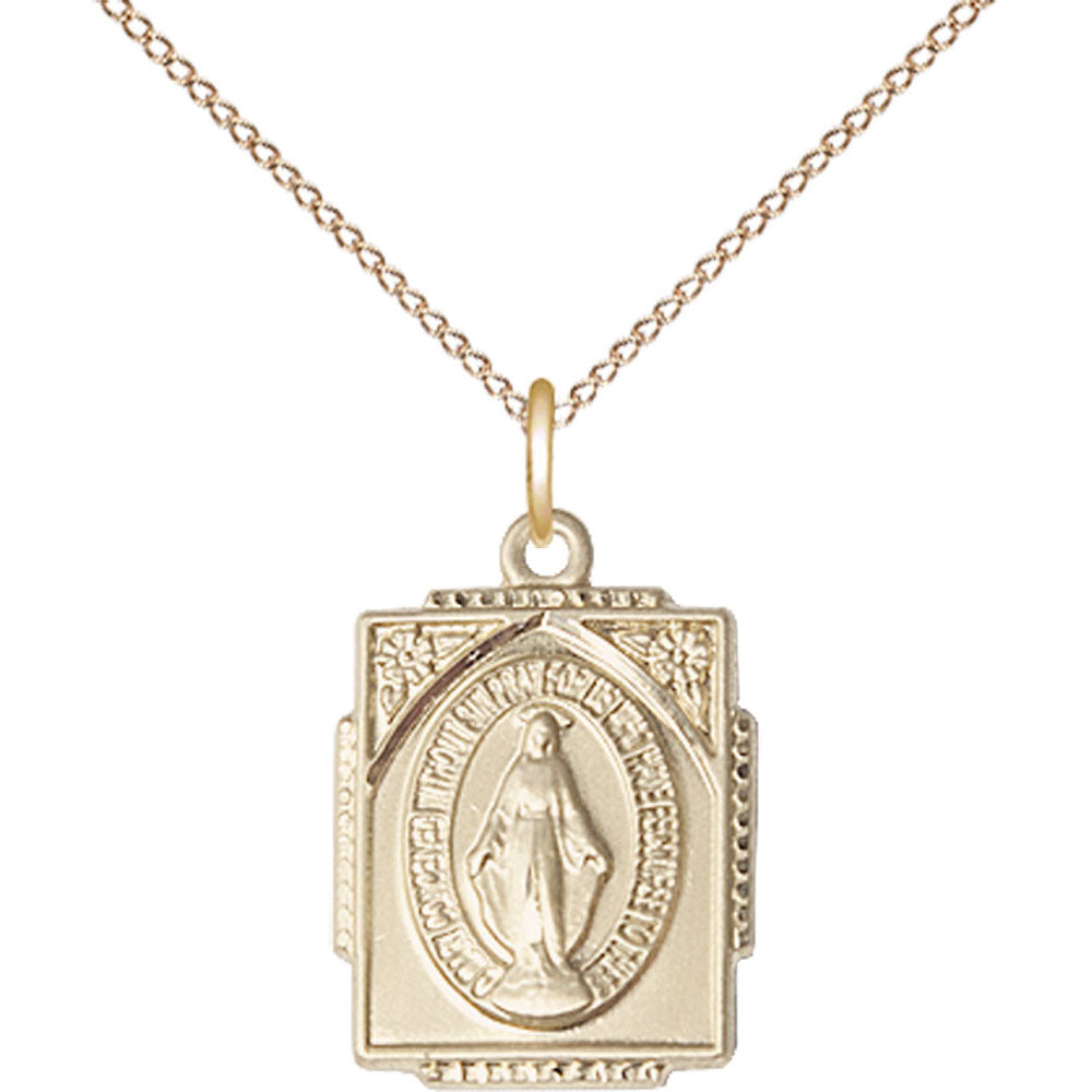 Gold Filled Miraculous Pendant - 0804MGF