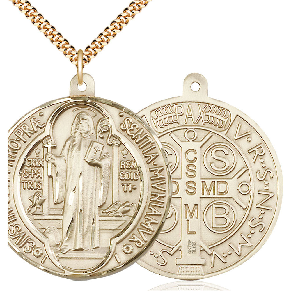 Gold Filled Saint Benedict Pendant - 1057GF