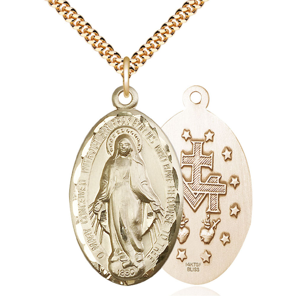 Gold Filled Miraculous Pendant - 1653GF