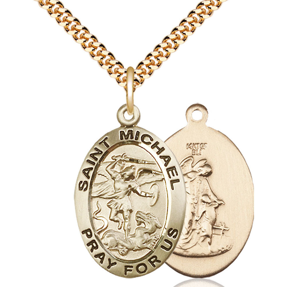 Gold Filled Saint Michael the Archangel Pendant - 4027GF