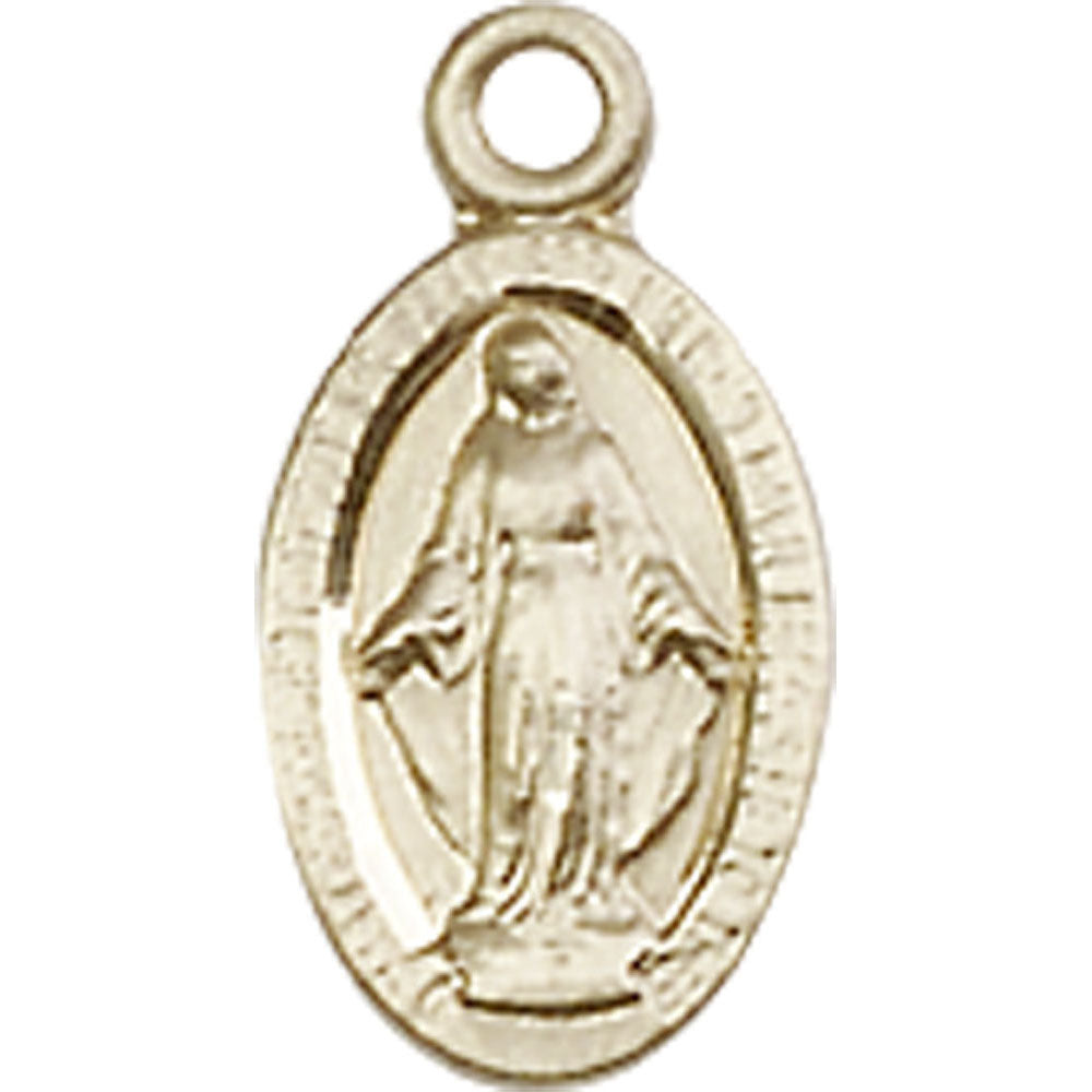 14kt Gold Miraculous Pendant - 4121MKT