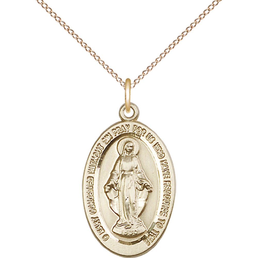 Gold Filled Miraculous Pendant - 4123MGF