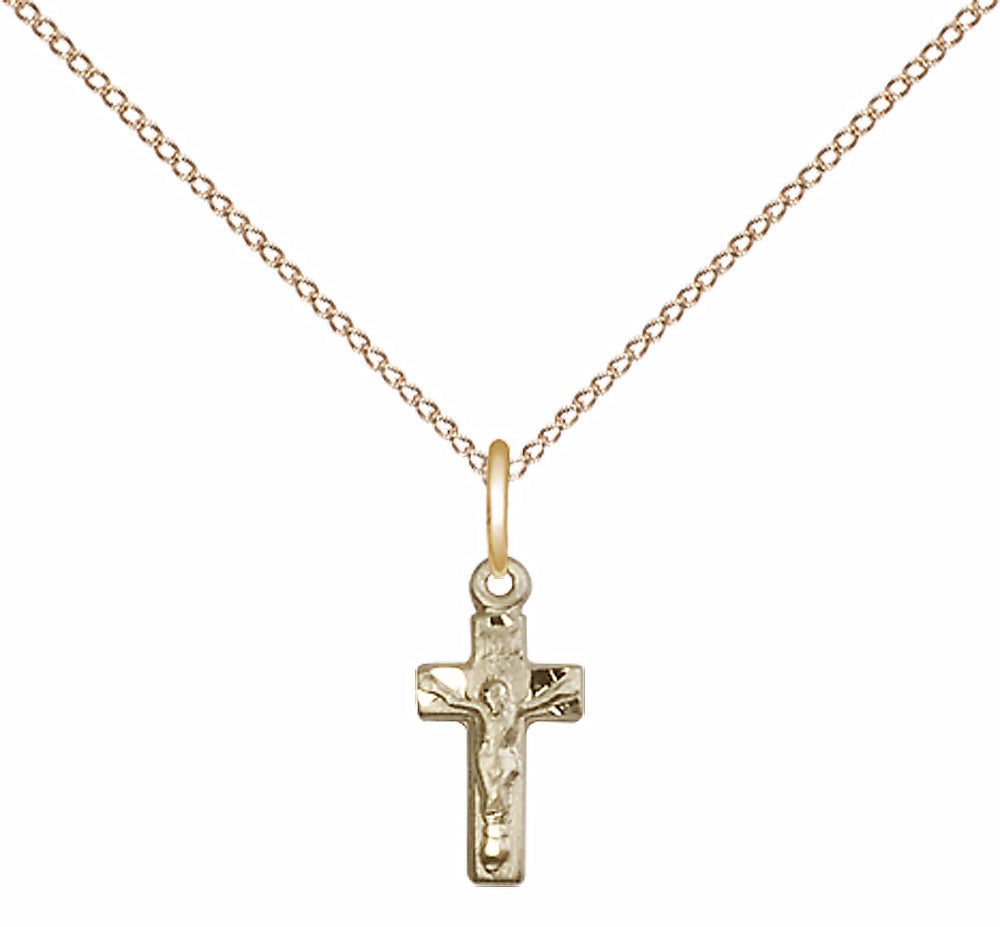 Gold Filled Crucifix Pendant - 4134GF