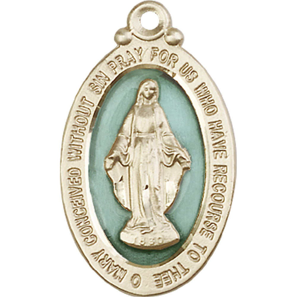 14kt Gold Miraculous Pendant - 4145EMKT