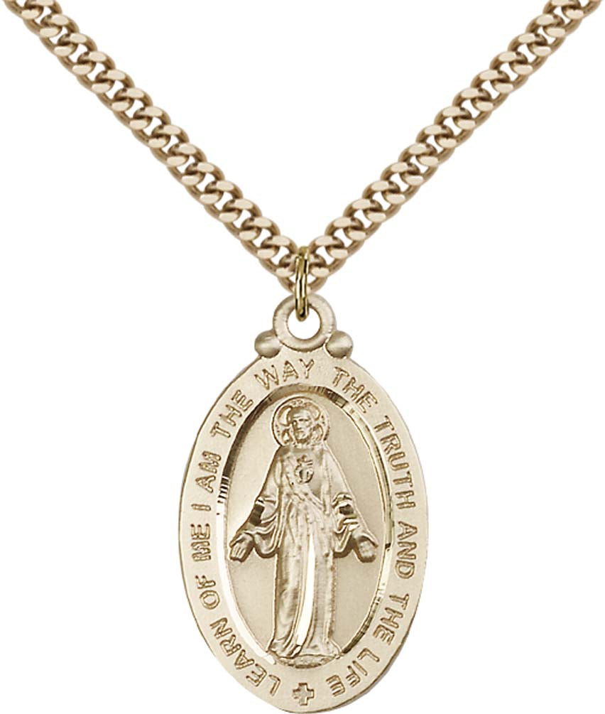 Gold Filled Scapular Pendant - 4145SGF – Crosses & Medals