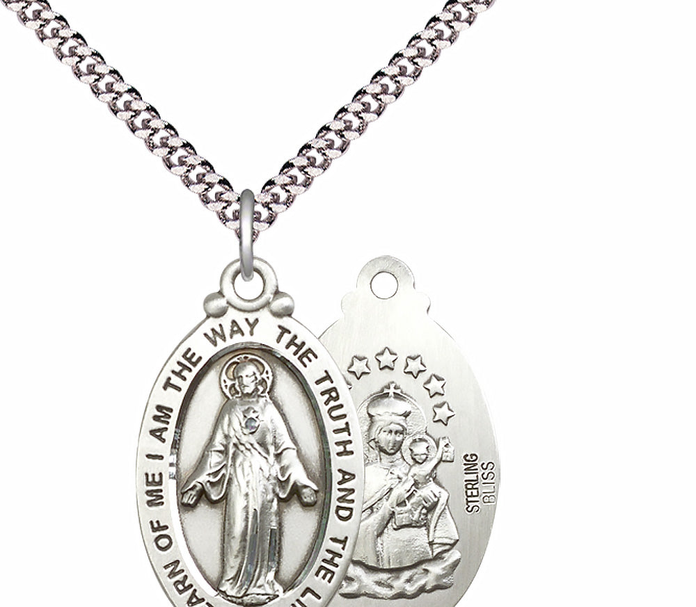 Sterling Silver Scapular Pendant - 4145SSS