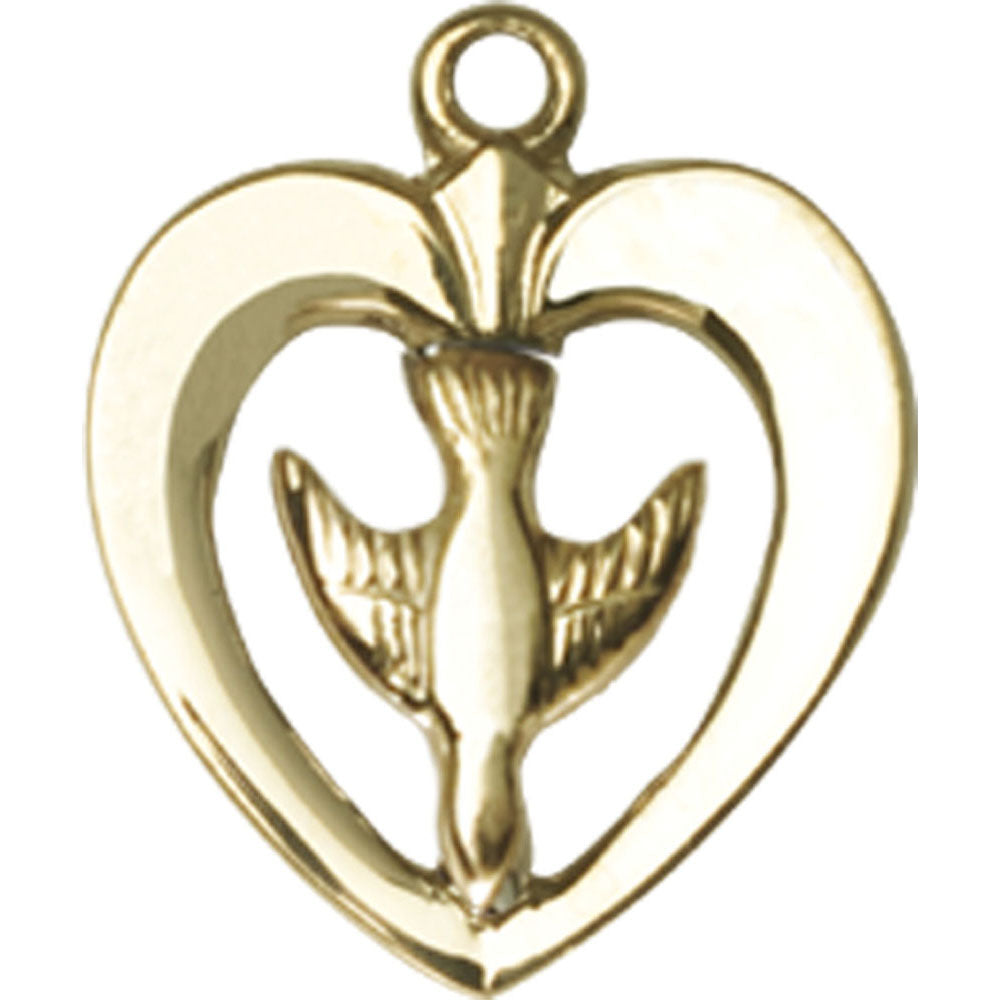 14kt Gold/14kt Gold Holy Spirit Pendant - 4246KT_KT