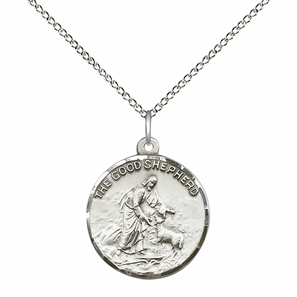 Sterling Silver Good Shepherd Pendant - 4264SS
