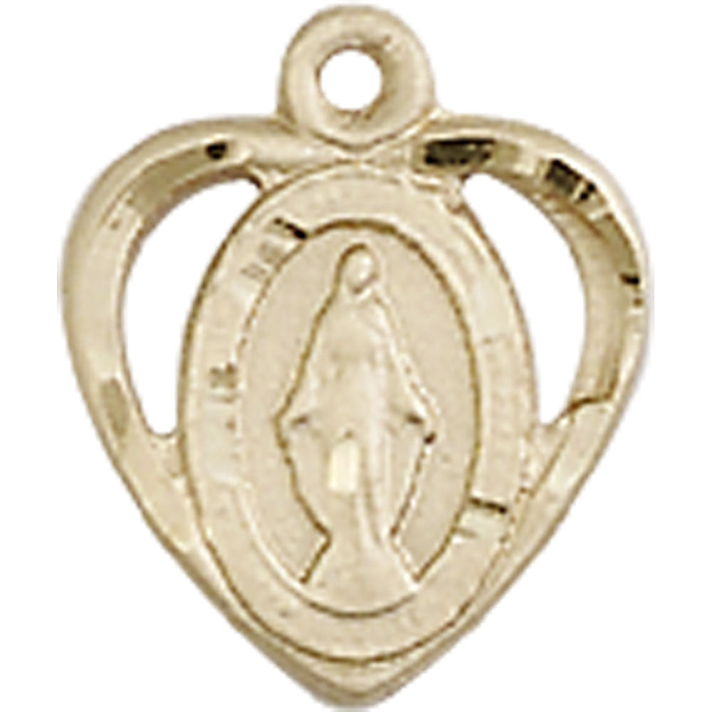14kt Gold Miraculous Pendant - 5401KT