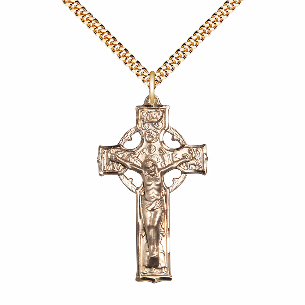 Gold Filled Celtic Crucifix Pendant - 5460GF