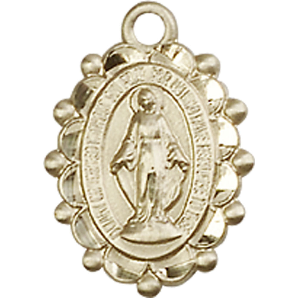 14kt Gold Miraculous Pendant - 6040KT