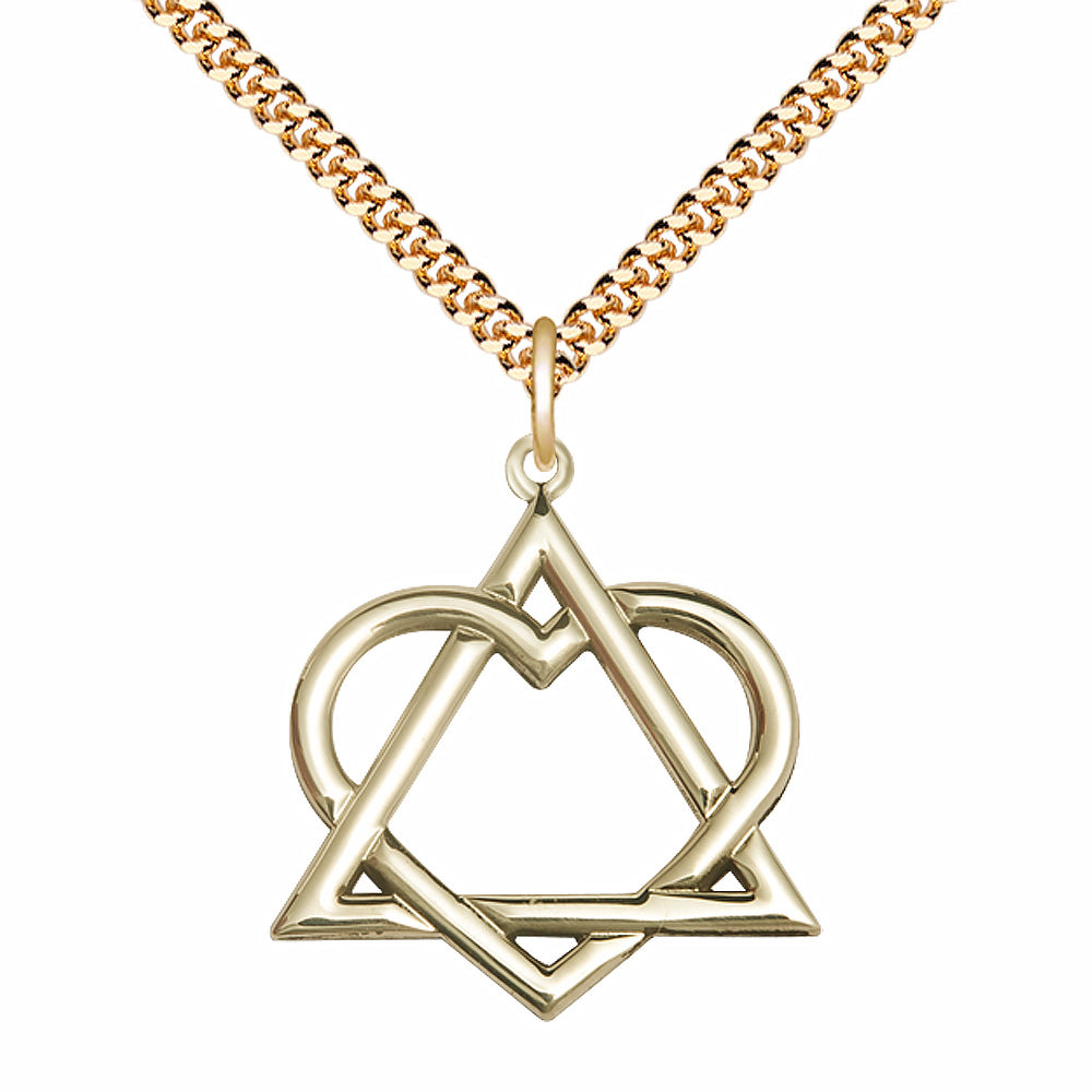 Gold Filled Adoption Heart Pendant - 6210GF