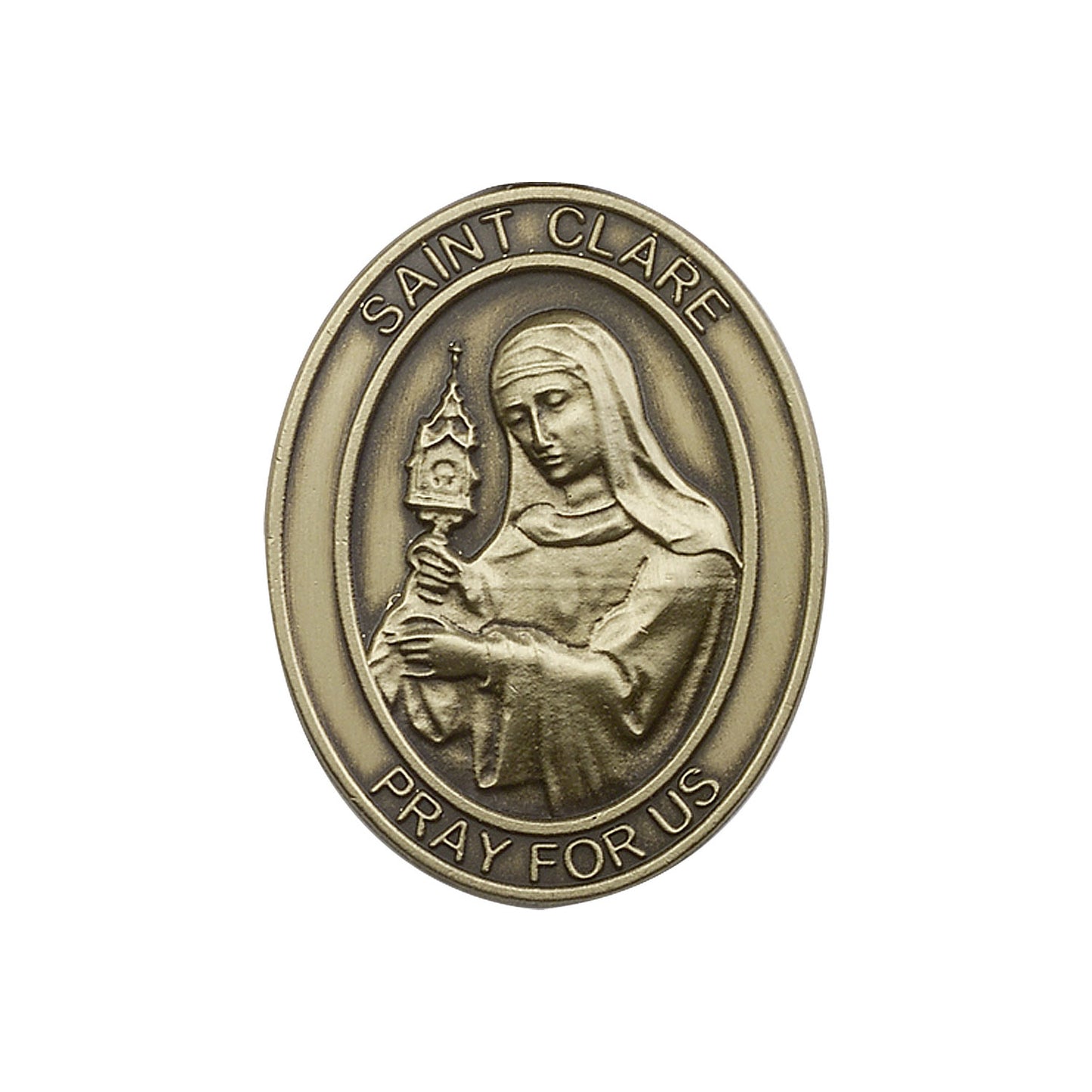 Antique Gold St. Clare Visor Clip - 6728VG