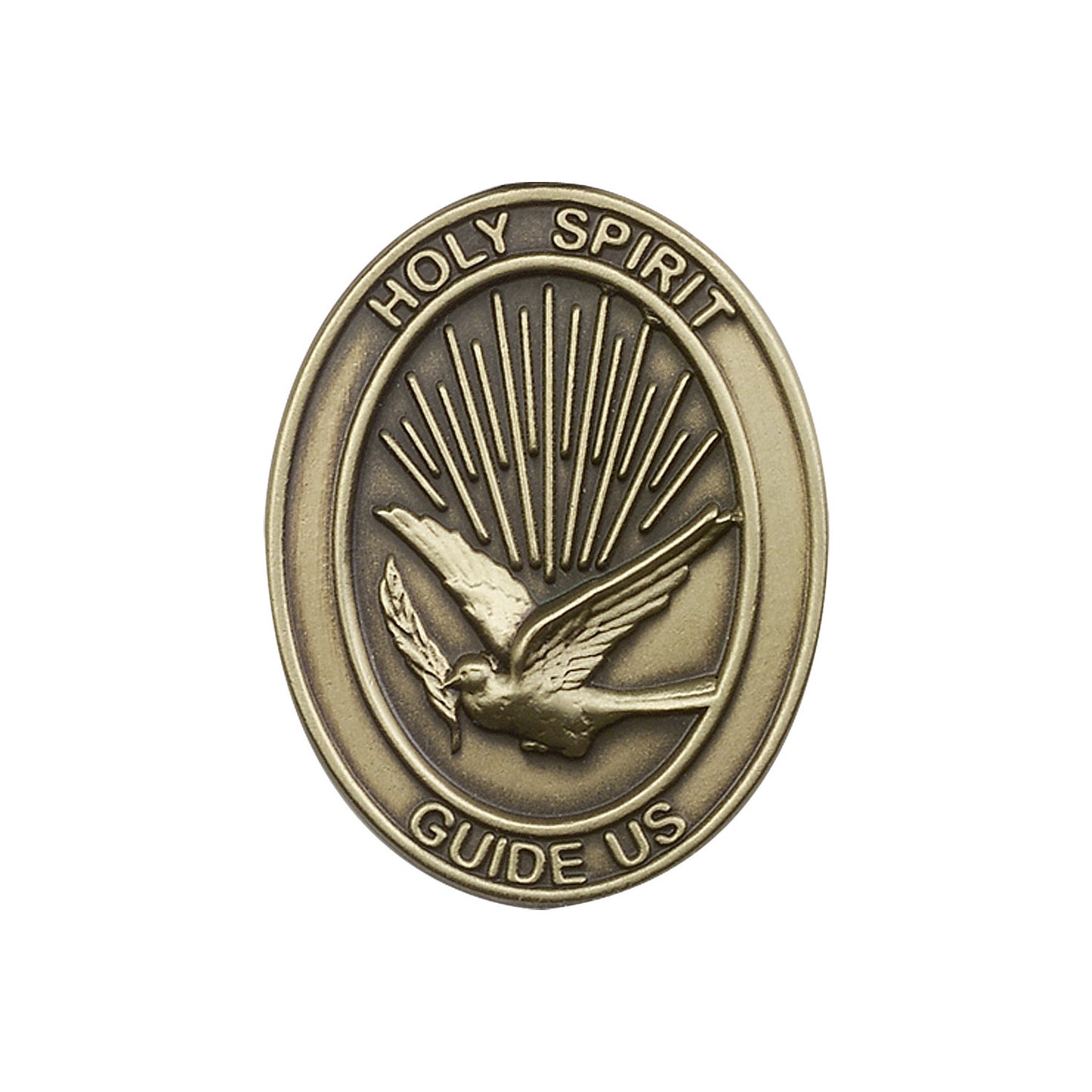 Antique Gold Holy Spirit Visor Clip - 6744VG
