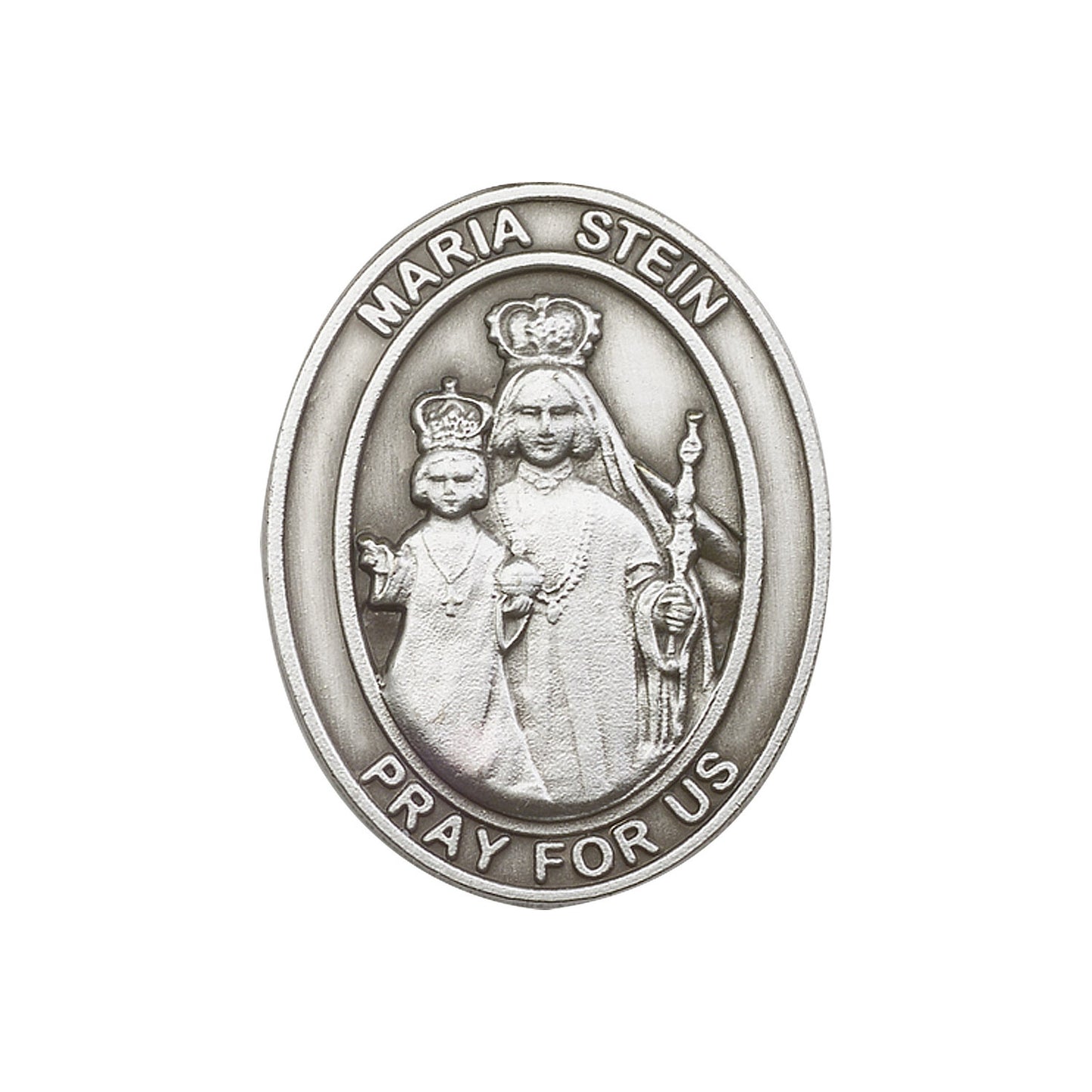 Antique Silver Maria Stein Visor Clip - 6833V