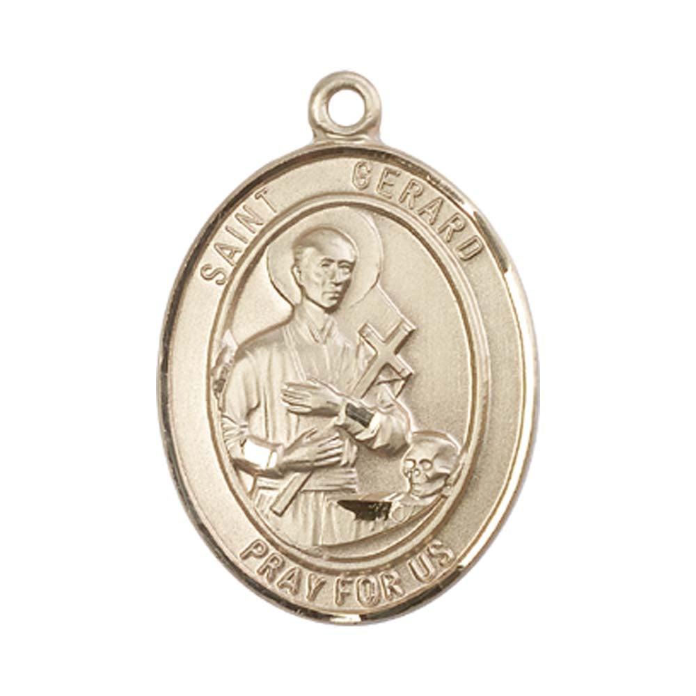 14kt Gold St. Gerard Majella Medal - Large