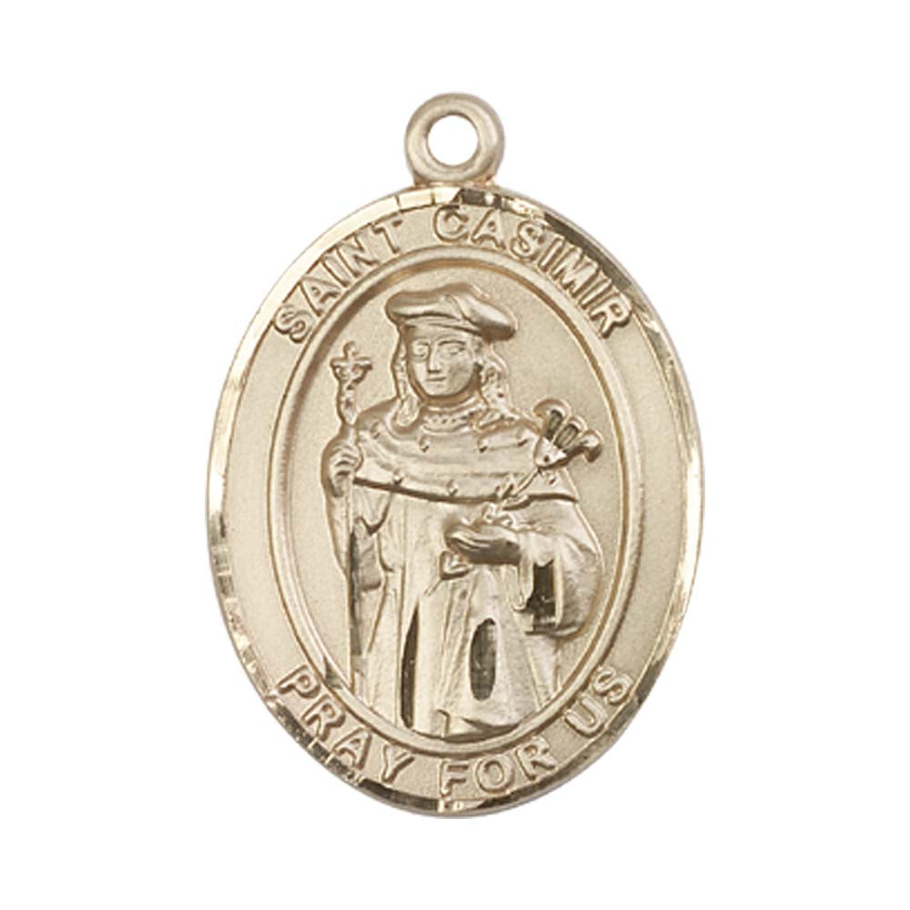 14kt Gold St. Casimir of Poland Medal - Large