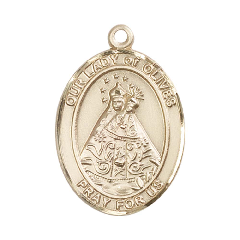 14kt Gold O/L of Olives Medal - Large