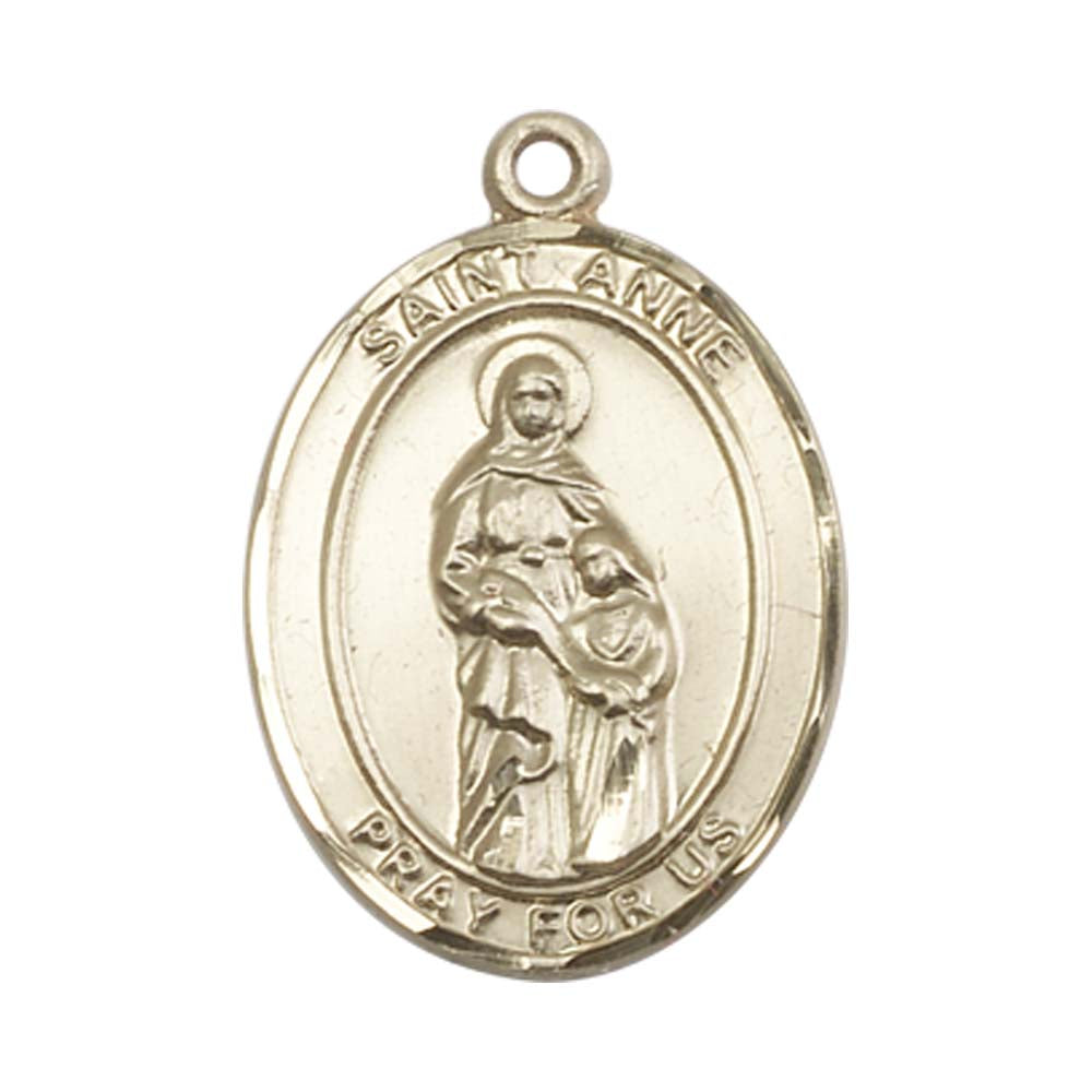 14kt Gold St. Anne Medal - Large