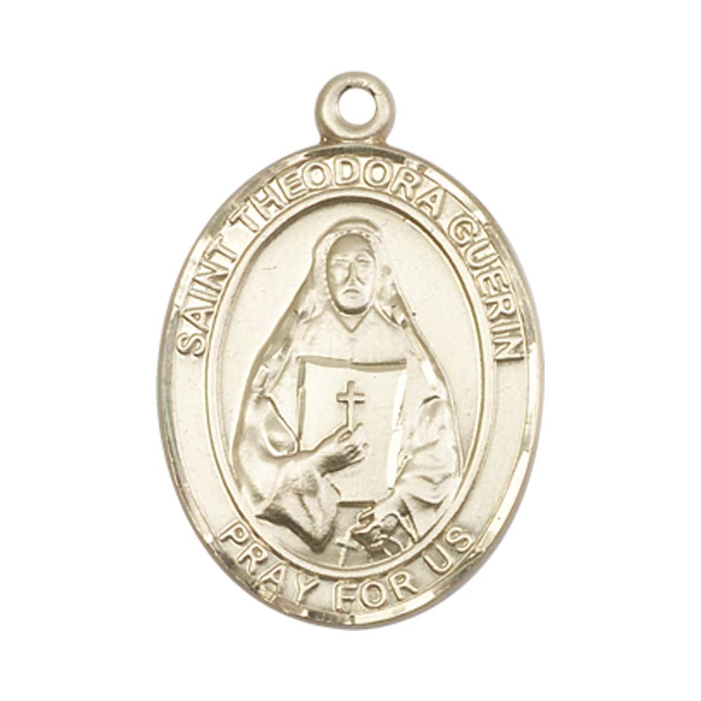 14kt Gold St. Theodore Guerin Medal - Large