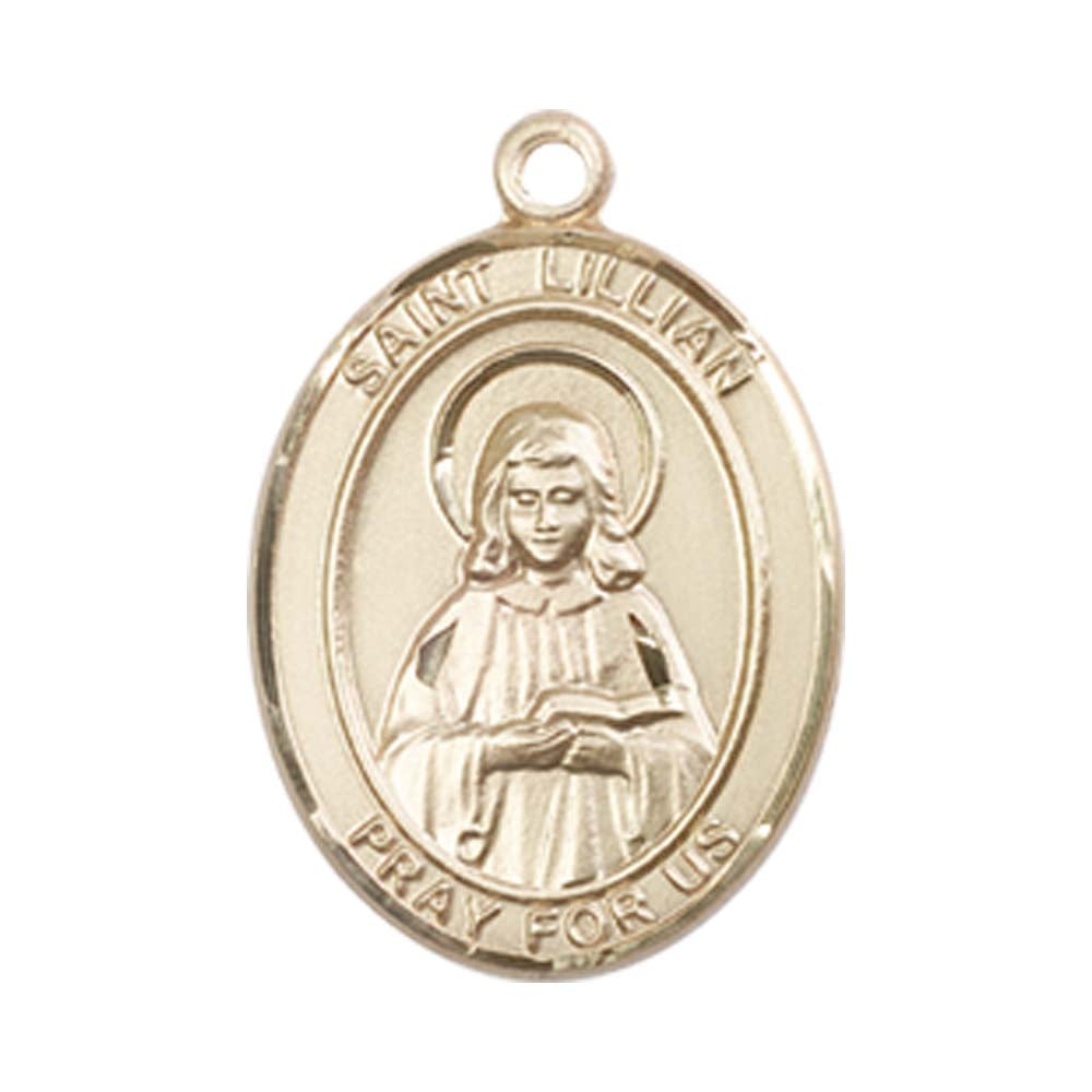 14kt Gold St. Lillian Medal - Medium