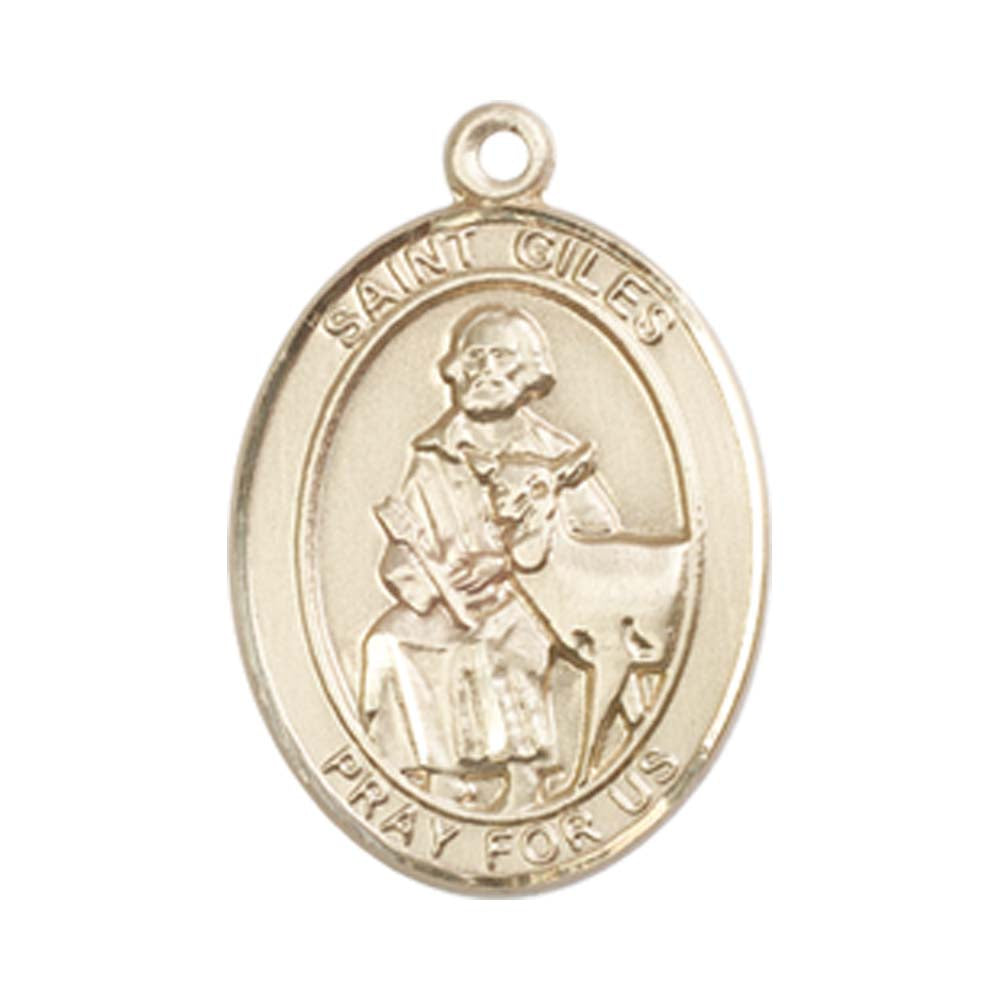 14kt Gold St. Giles Medal - Medium