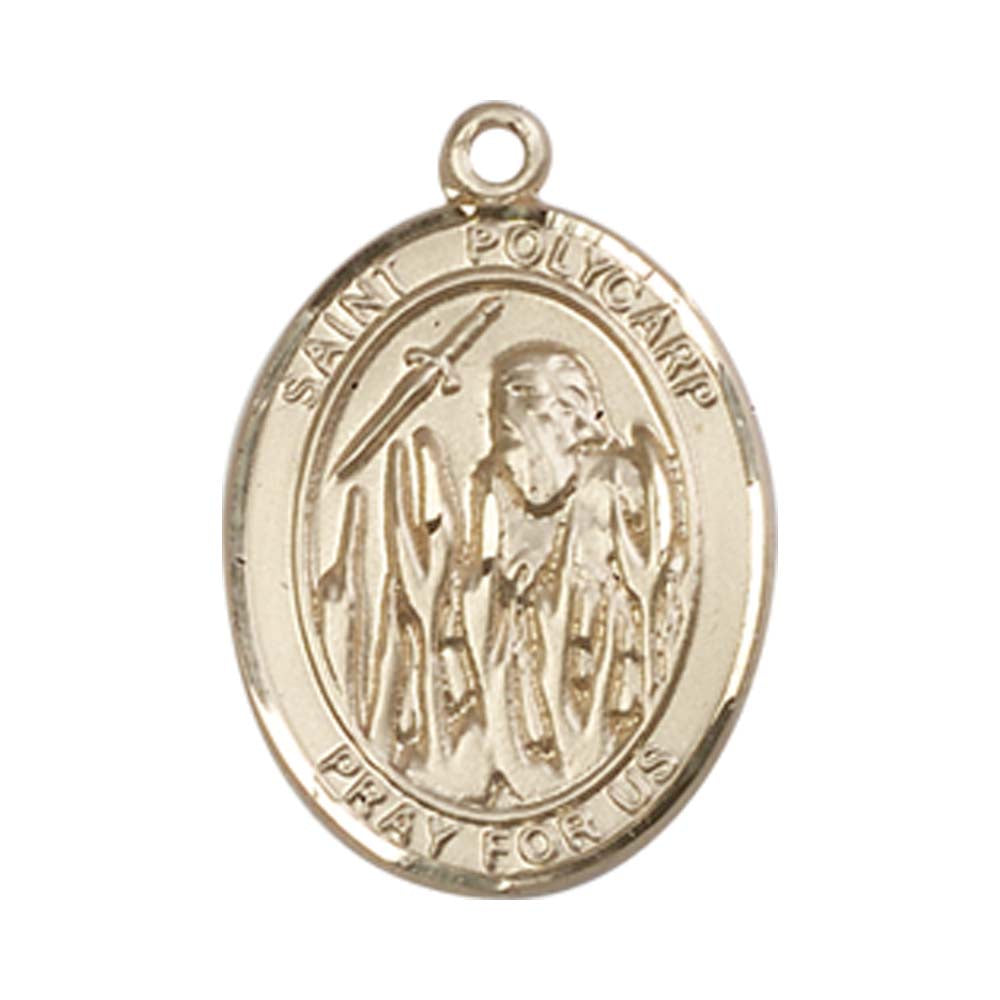 14kt Gold St. Polycarp of Smyrna Medal - Medium