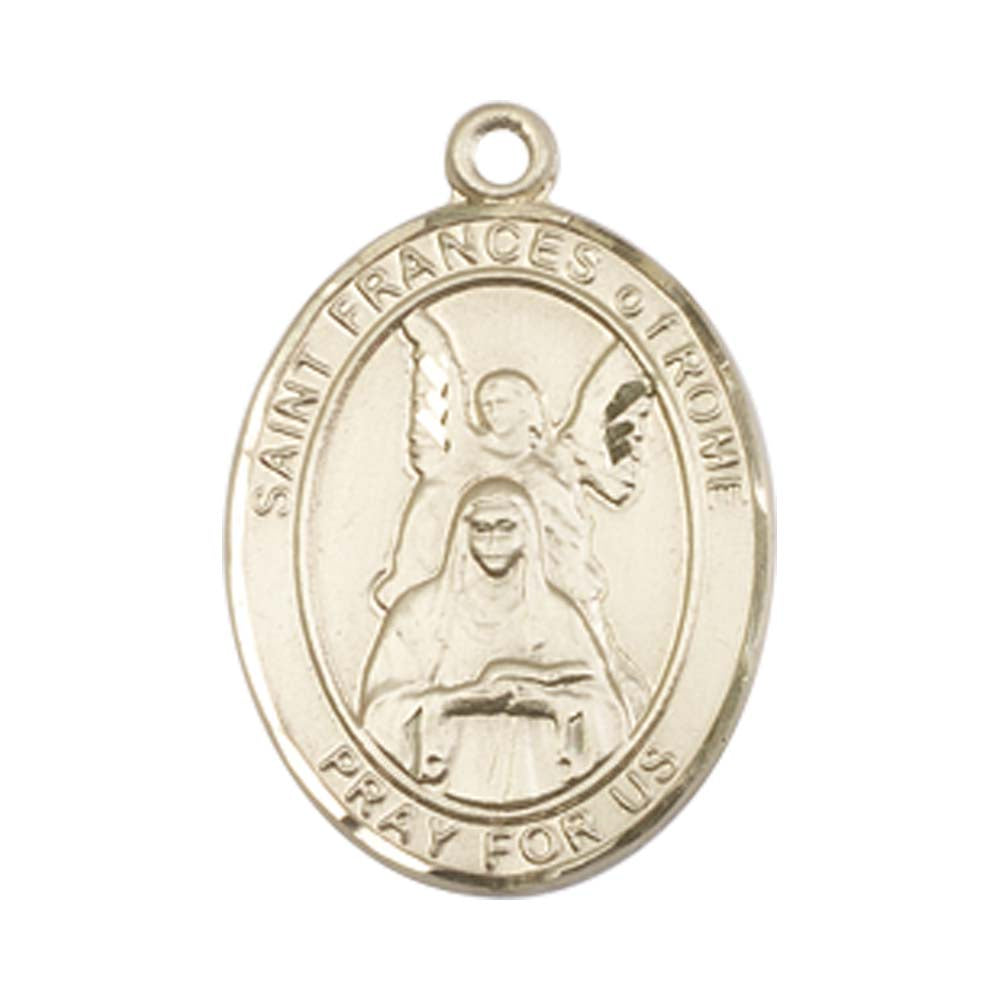 14kt Gold St. Frances Of Rome Medal - Medium