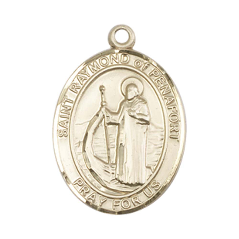 14kt Gold St. Raymond of Penafort Medal - Medium